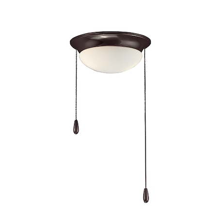 Maxim Lighting Basic-Max 2-Light 10" Wide Oil Rubbed Bronze Ceiling Fan Light Kit FKT211SWOI